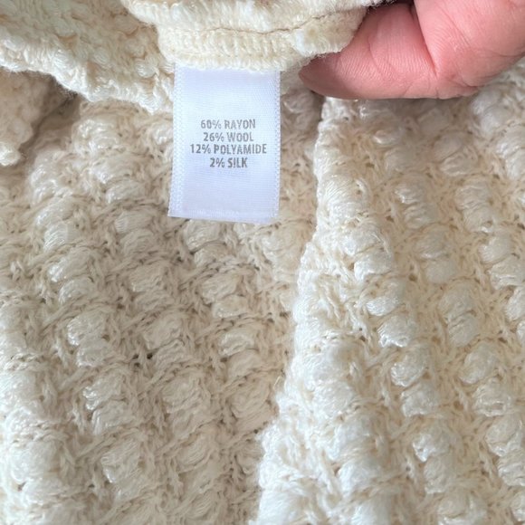 ST. JOHN Black Label Cream/Ivory Knit Wool Blend Sheath Dress - Picture 8 of 8